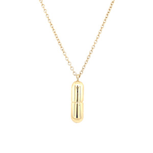 9ct Gold Capsule Necklace