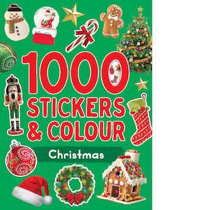 1000 Christmas Stickers & Colour