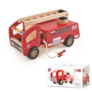 Wooden Vehicles: Pintoy Fire Engine Small