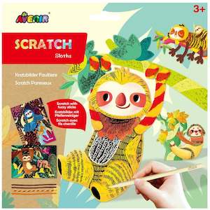 Craft Kits: Avenir Scratch Fuzzy Sloths