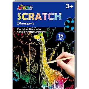 Avenir Scratch Book Dinosaurs Small