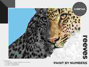 Reeves Paint By Numbers 12x16in Cheetah