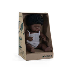 Miniland Doll African Girl 38cm