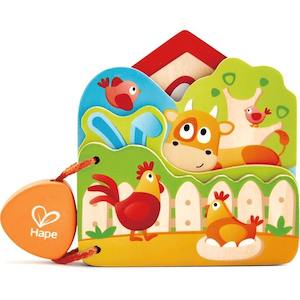 Hape Babys Farm Animal Book