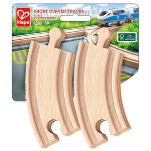 Hape Track Short Curved 4 pc