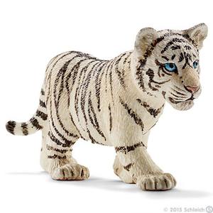 Action Animal Figures: SC Tiger Cub White (Red Dot)