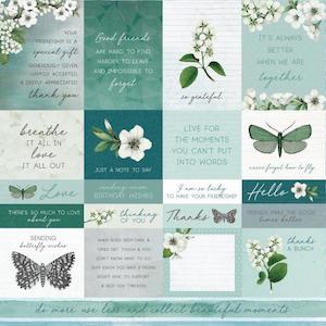 P2765 : Morning Dew 12x12 Scrapbook Paper - Refresh