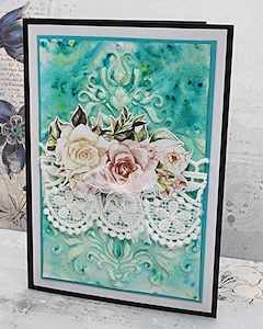 C2327 : Pop up embossed brusho card Card (CK) **Downloadable Instructions**