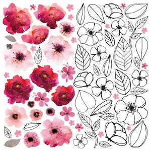 P2782 : Magenta 12x12 Scrapbook Paper - Pink