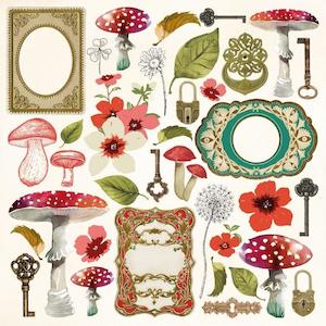 P2791 : Enchanted 12x12 Scrapbook Paper - Utopia