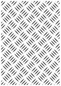 EF209 : Embossing Folder 106x150mm Checker Plate