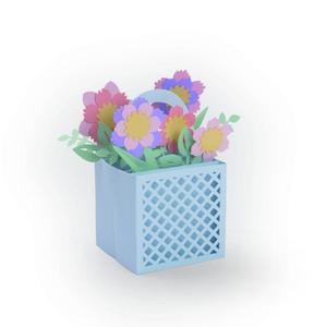 Artist supply: Sizzix Thinlits Die Set 12PK - Card in a Box, Flower Basket Item: 663578