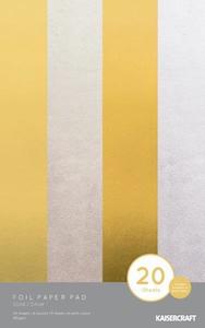 Artist supply: FC220 : Foil Paper Pad - GOLD/SILVER 20 sheets