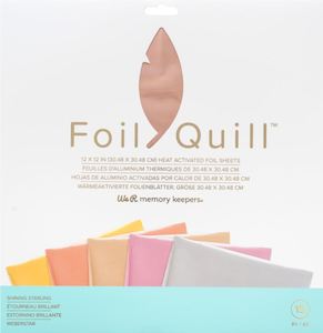 Artist supply: 661026 : Foil Sheets - WR - Foil Quill - 12 x 12 - Shining Starling - 15 Sheets