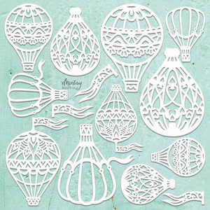 Artist supply: Mintay Chippies - 12 x 12 Hot Air Balloon Set