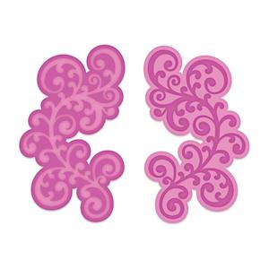 Artist supply: HCD1-7262 - Swirly Border Accents Die