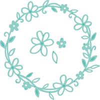 Artist supply: DD581 -Kaisercraft  Flower Wreath