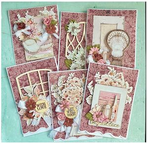 Artist supply: Blissful Times 6 Card Class - FYI 2022 1hr Class with Alison Bevis : KIT