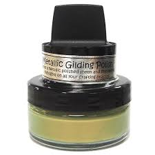 Cosmic Shimmer Metallic Gilding Polish - Golden Olive