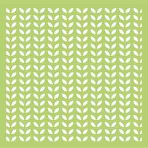 Artist supply: IT486 - 6x6 Designer Template - Leafy