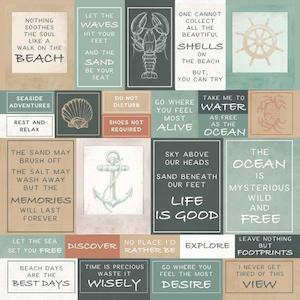 Kaisercraft : P2855 - Uncharted Waters 12x12 Scrapbook Paper - Shallows