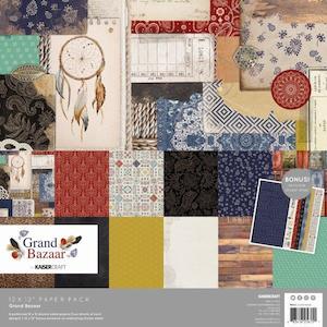 Artist supply: Kaisercraft : PK615 - Grand Bazaar Paper Pack with Bonus Sticker Sheet