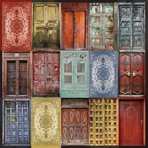 Kaisercraft : P2870 - Grand Bazaar 12x12 Scrapbook Paper - Doorway