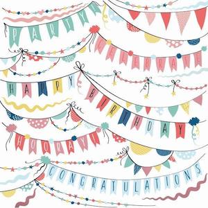 Kaisercraft : P2894 - Oh Happy Day! 12x12 Scrapbook Paper - Garlands