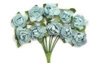 Artist supply: F647 Kaisercraft Mini Paper Blooms -Iceberg