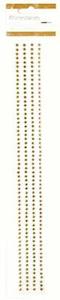 Artist supply: RS448 - Rhinestone Strips  - Antique Gold