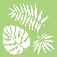 IT502 Kaisercraft - 6x6 Designer Template -Tropical Leaves