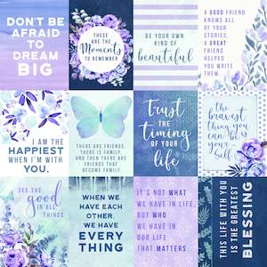 P2918 - Amethyst 12x12 Scrapbook Paper - Jewel