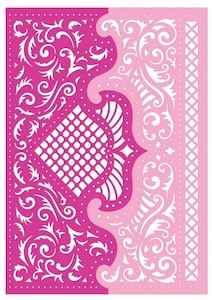 Artist supply: HCD2-7403 : Fancy Flourish Border Die