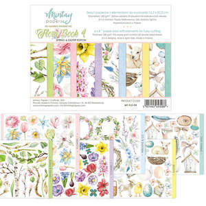 Artist supply: Mintay MT-FLO-04 : Spring Florals - 6"x8" Fussy Cutting Book