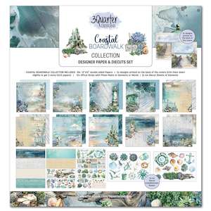 3Quarter Designs - Coastal Boardwalk 12"x12" Collection