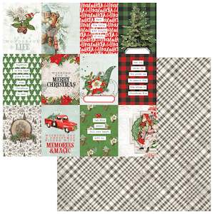 Journal Cards 12x12 paper : Evergreen Season - (49&Market)