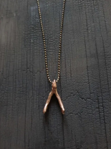 Wishbone Charm Necklace