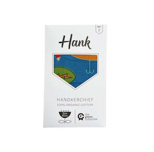 Art gallery: Hank - 7. Vintage Lures by Kate Rhees - Organic Cotton Handkerchief