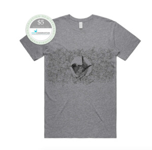 Hihi / Stitchbird T-Shirt - Womens (Grey Marle)