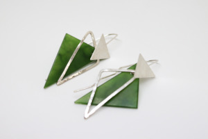 Art gallery: Layered Irregular Triangle Earrings