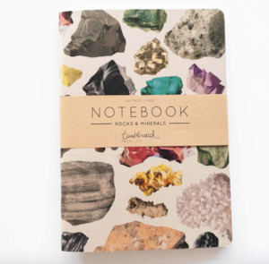 Painted Rocks & Minerals Notebook - Lined