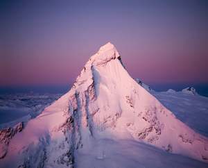 Sunset, Mt Aspiring Greeting Card