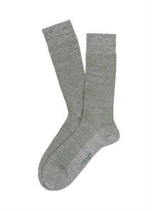 Marcoliani Olive Pique Linen & Cotton Socks