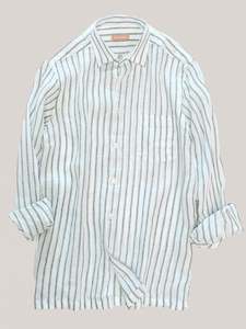 Christian Kimber Bronte Italian Stripe Shirt - Olive