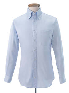 Clothing: Light Blue Lightweight Oxford Button Down Shirt