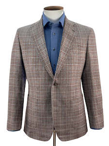 Scala Blazer - Brown & Blue Overcheck