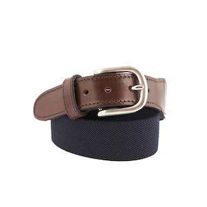 Clothing: Navy Canvas Webbing Belt