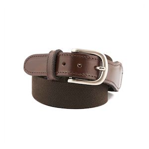 Clothing: Brown Canvas Webbing Belt