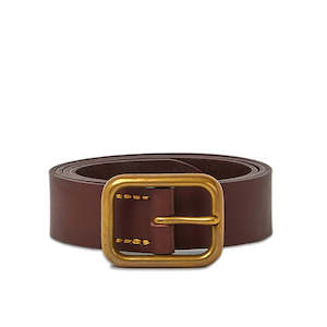 Clothing: Awling Russet Brown & Brass Pavilion Belt