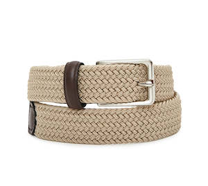 Clothing: Beige Fine Webbing  Belt